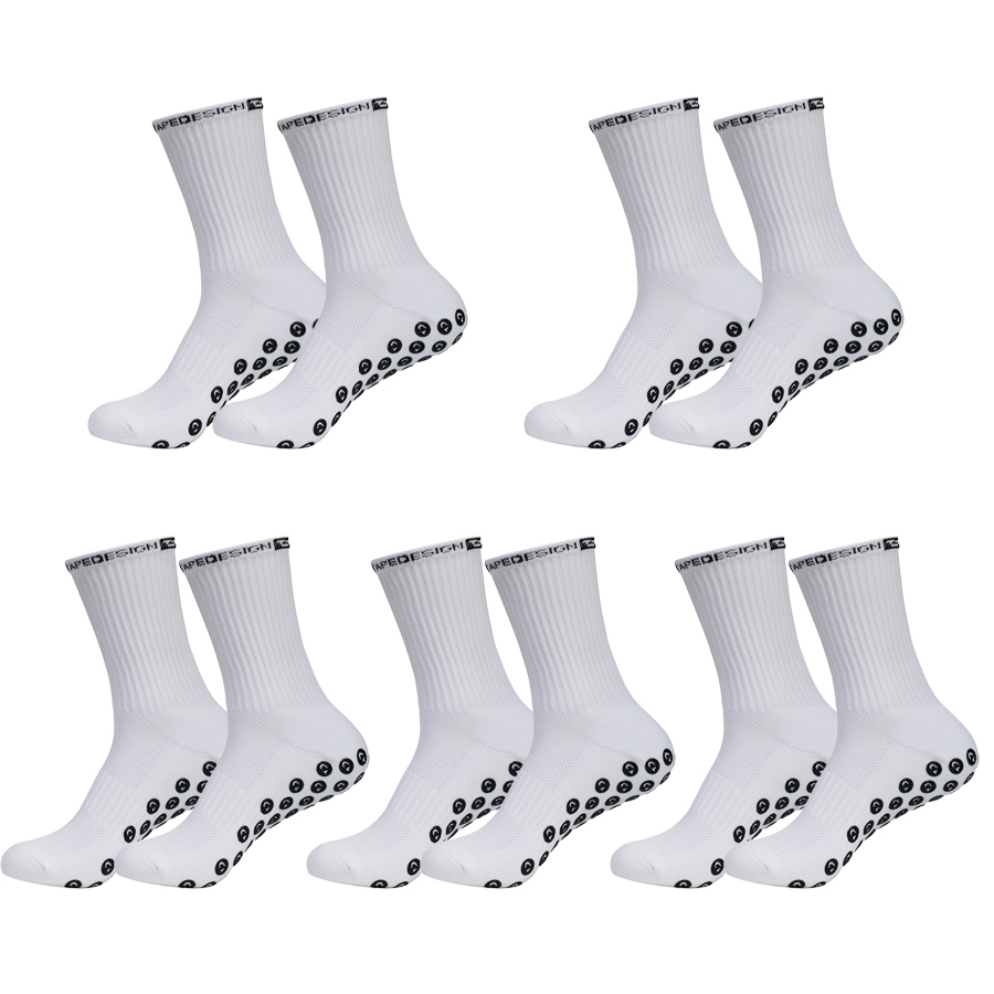 Sock Garter Men - 5 Paar rutschfeste Fußballsocken für Herren