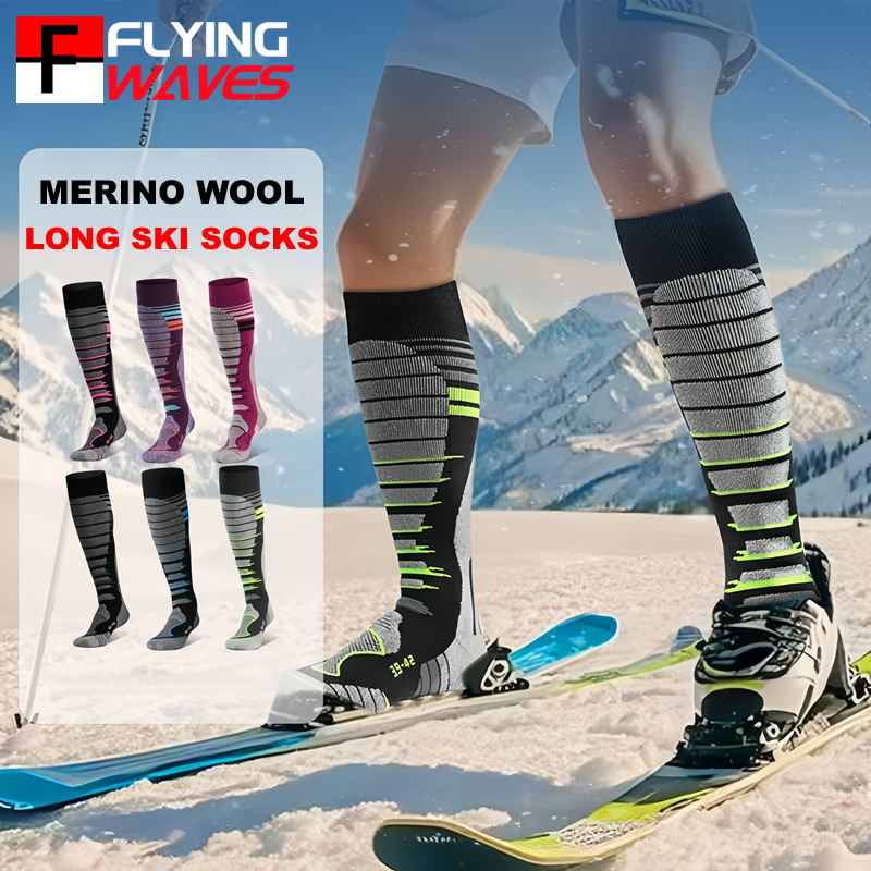 Sock Garter Men - Skisocken aus Merinowolle, Socken für kaltes