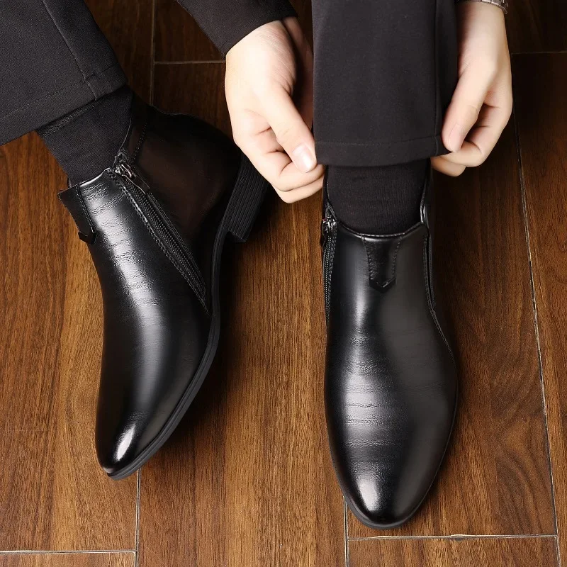 Luxus Herren Stiefel Mode High – Men Formal Wear With Boots Bewertung und Preis