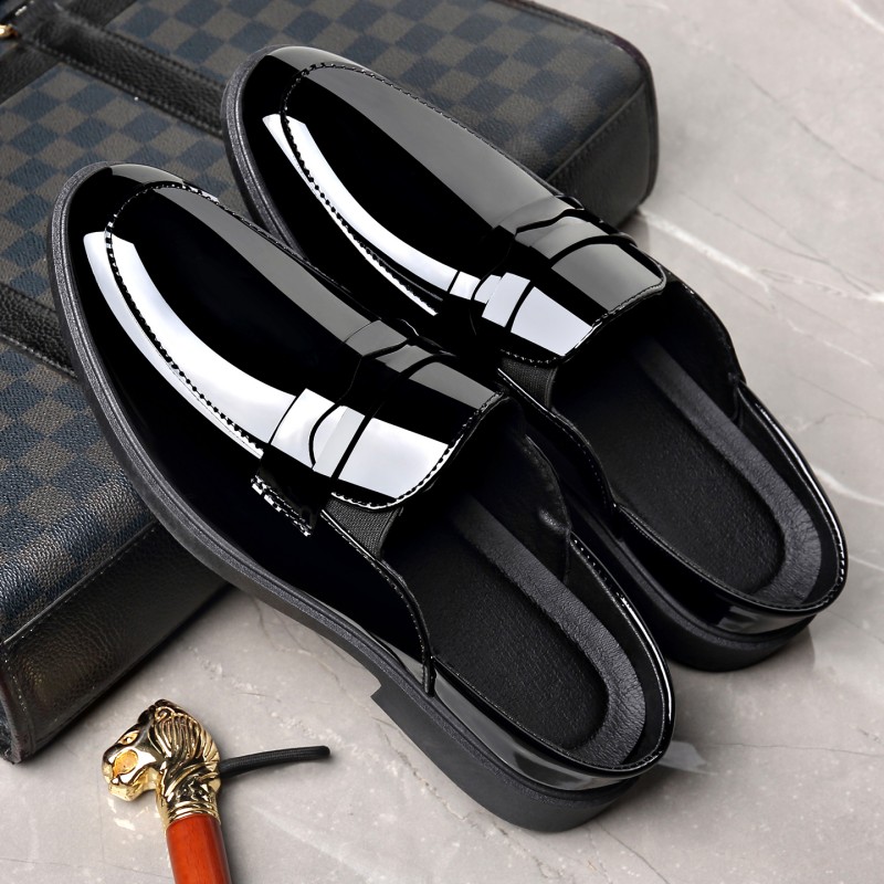 Herren-Slipper aus schwarzem L – Formal Men Daily Wear Footwear Bewertung und Preis