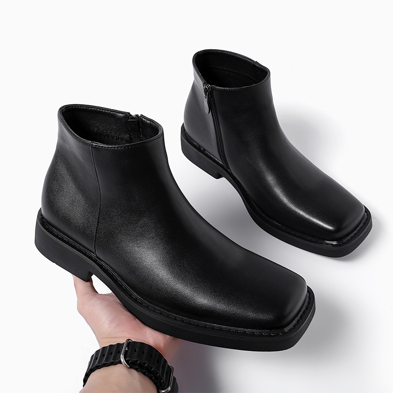 Luxus Mode Schwarz Männer Casu – Men Formal Wear With Boots Bewertung und Preis