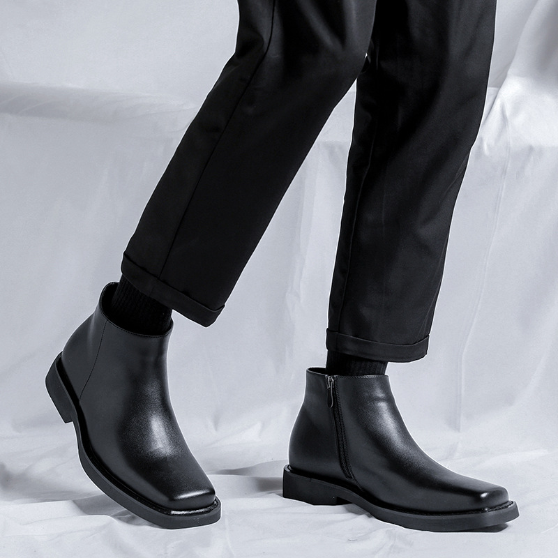 Luxus Mode Schwarz Männer Casu – Men Formal Wear With Boots Bewertung und Preis