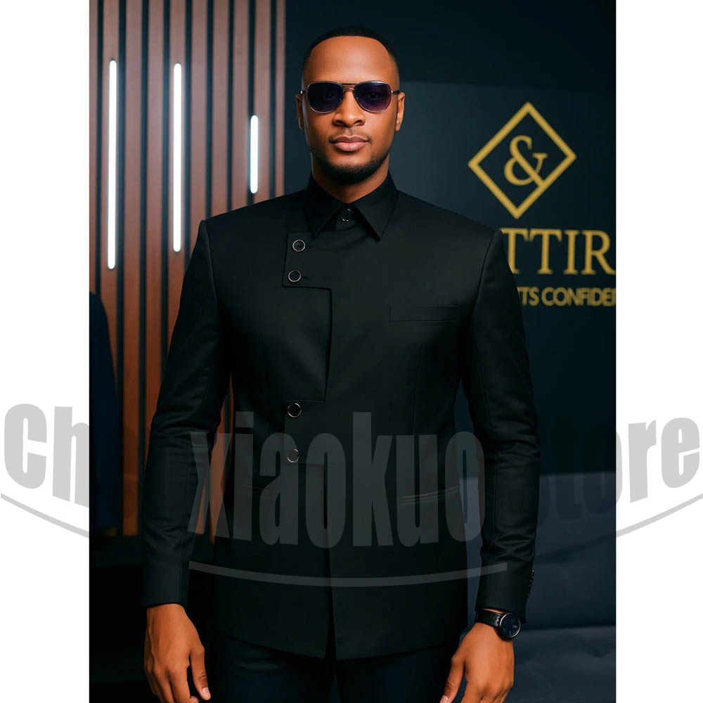 Moderner Herrenanzug mit Stehk – Men Formal Wear Modern Bewertung und Preis