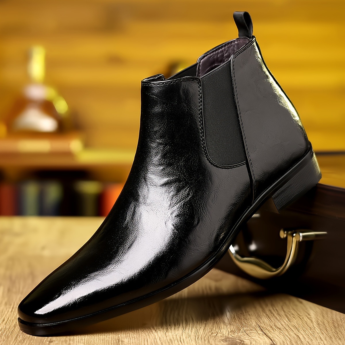Chelsea-Stiefel, Lederstiefel, – Men Formal Wear With Boots Bewertung und Preis